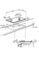 Plaque Gaz ELECTROLUX EGH7459GOX – Image 2