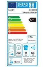 Sèche linge Candy Cso H9a2dbe-47 – Image 2