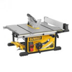Scie sur table Pro DEWALT 2000W – Ø250 mm – inclinaison 45° – table en fonte + guide latéral