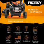 Tondeuse thermique autotractée vitesse réglable 196cm3 51cm - FUXTEC FX-RM5196PRO - 6CV 60L – Image 2