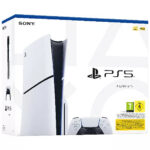 Console Sony PS5 Slim Edition Standard + Manette Sony Dualsense Sterling silver PS5 et PC – Image 2
